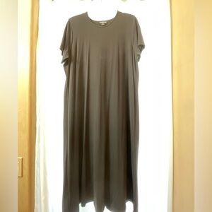 Lands' End Classic Black Maxi Dress